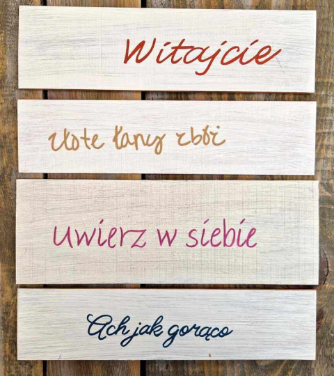 Zestaw deseczek - 4 szt Zestaw deseczek - 4 szt