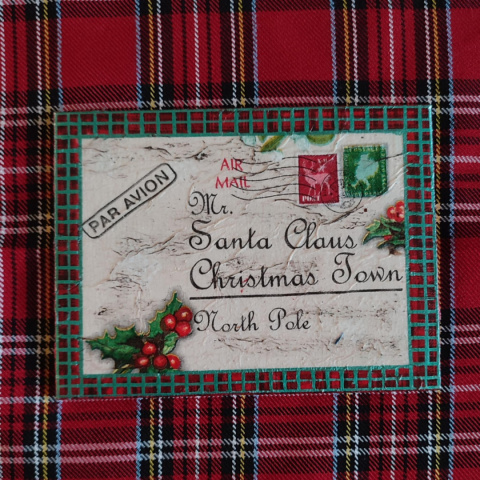 DREWNIANA POCZTÓWKA 'Santa Claus' DREWNIANA POCZTÓWKA 'Santa Claus'