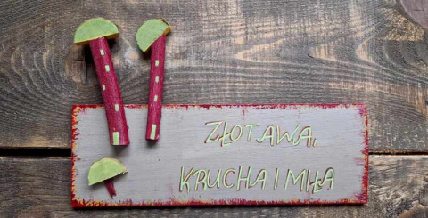 Deseczka jesienna z grzybkami Deseczka jesienna z grzybkami
